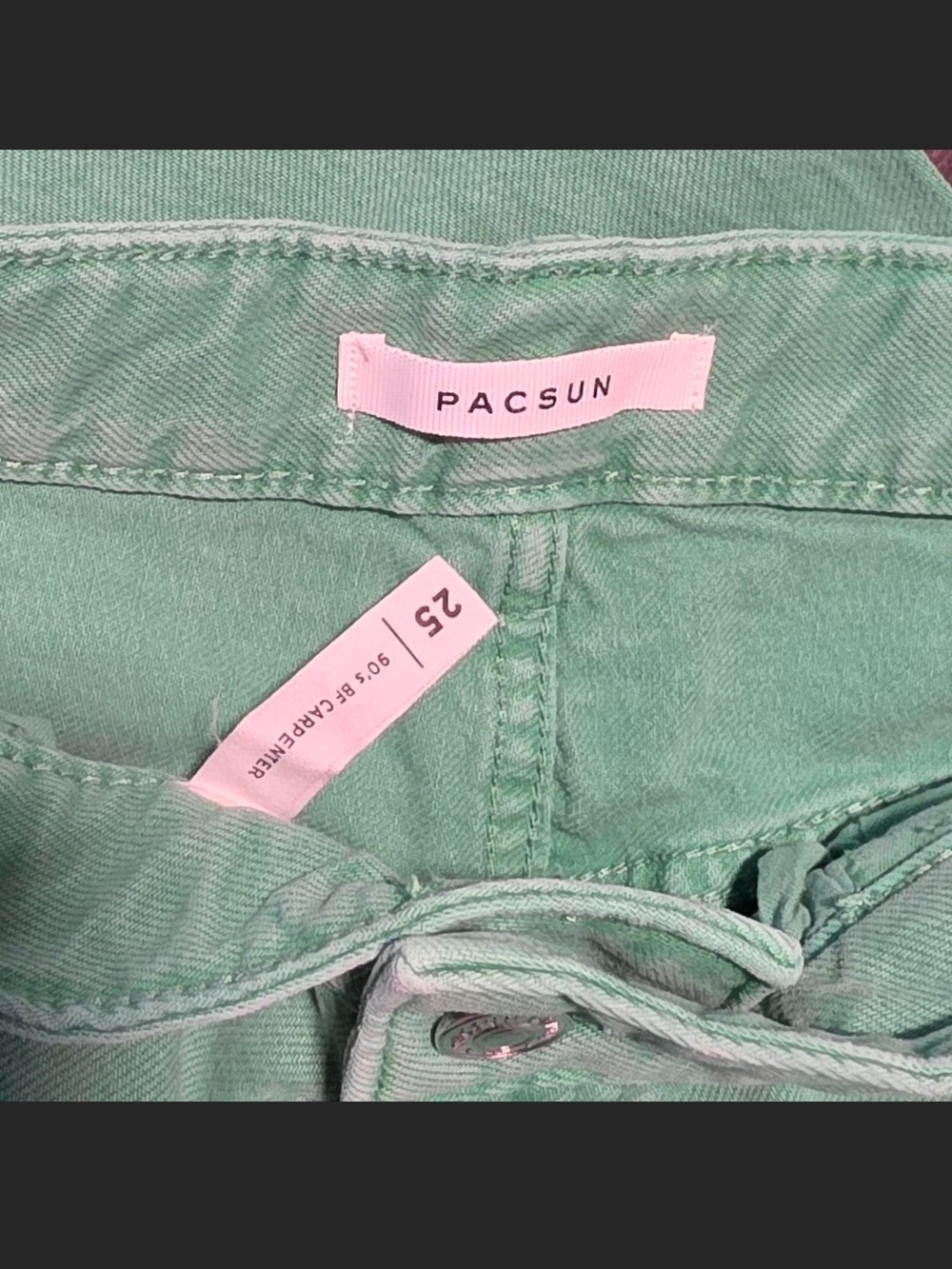PacSun Mint Green 90s Carpenter Women's Jeans